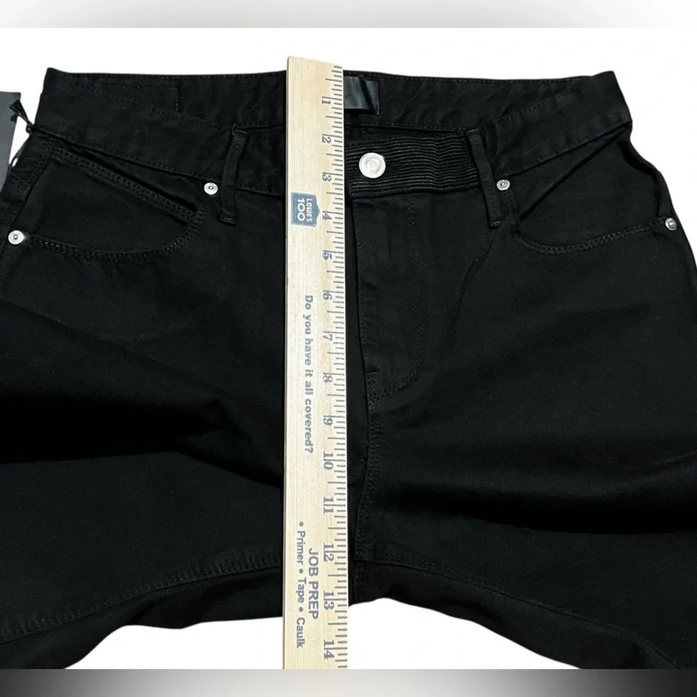 RtA Jami boyfriend fit baggy women’s shorts black denim size‎ 26 made in USA